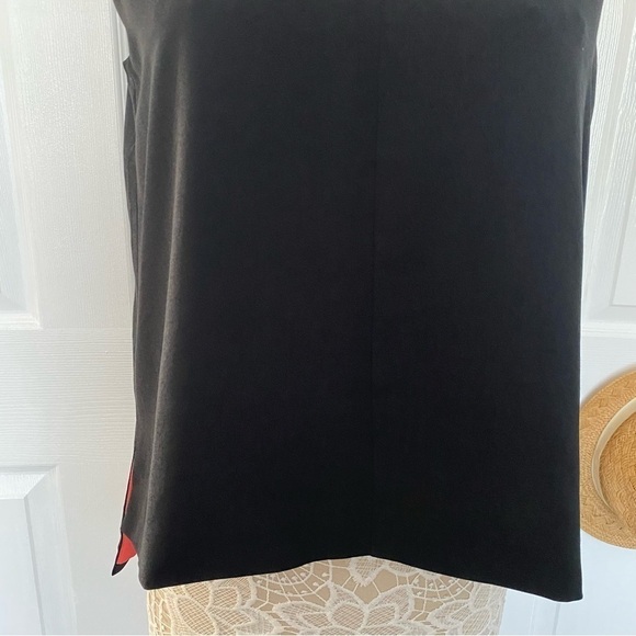 philosophy sleeveless black raspberry red reversed slit back top size Medium - Picture 5 of 12